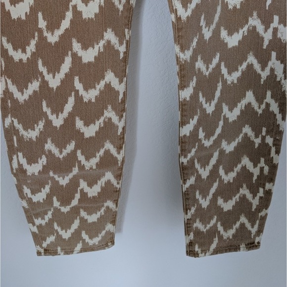 7FAM Ikat Cropped Skinny Jean Toffee Giraffe 30 - Picture 7 of 8